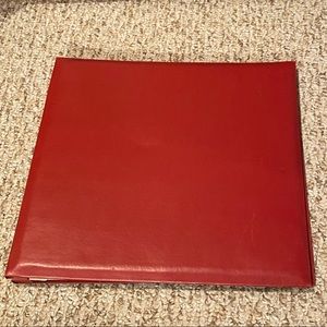 Red Vinyl Scrapbook ❤️